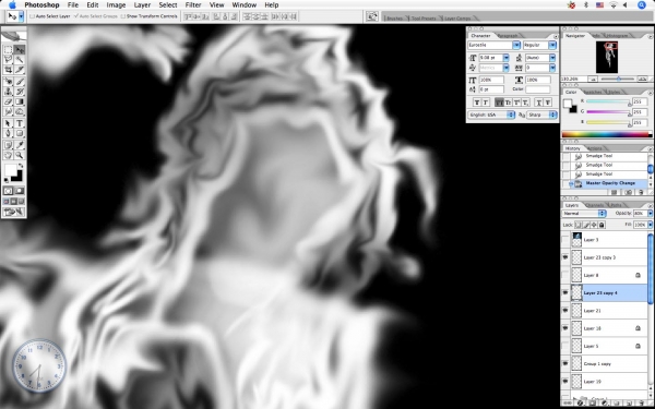 Creation of Smoky Women: Step 18